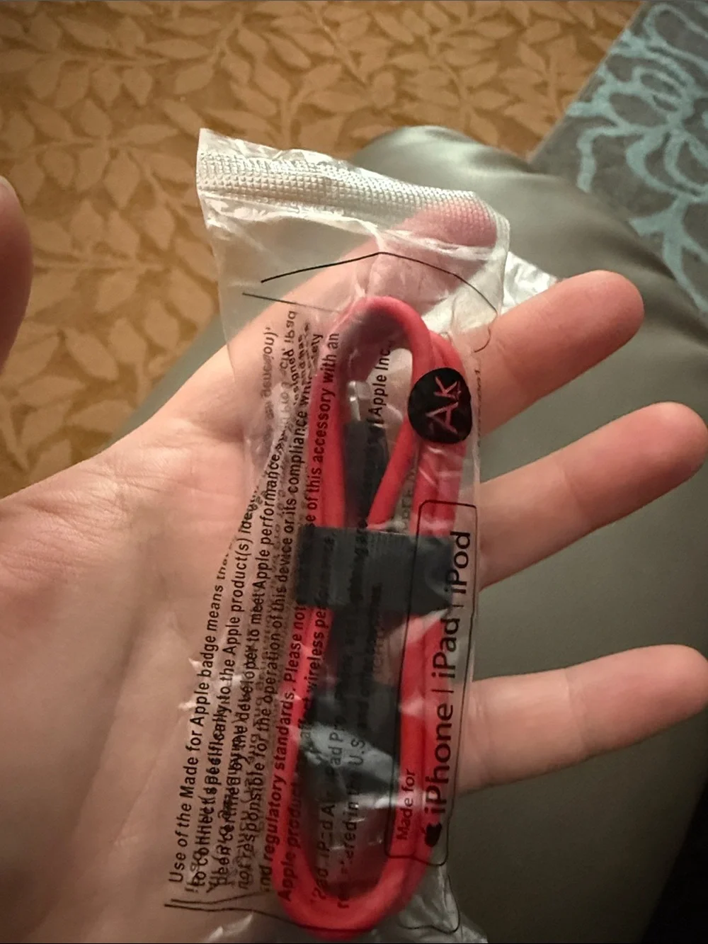 Apple Lightning to USB Cable — Red